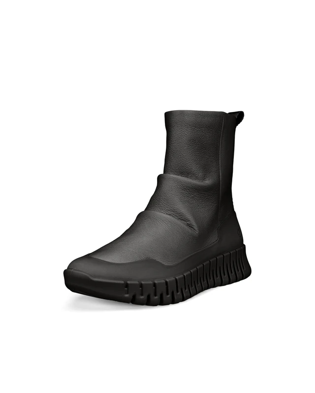 ECCO Women's Gruuv Pull on Mid Fashion Boot, Black, 9-9.5 - Image 1