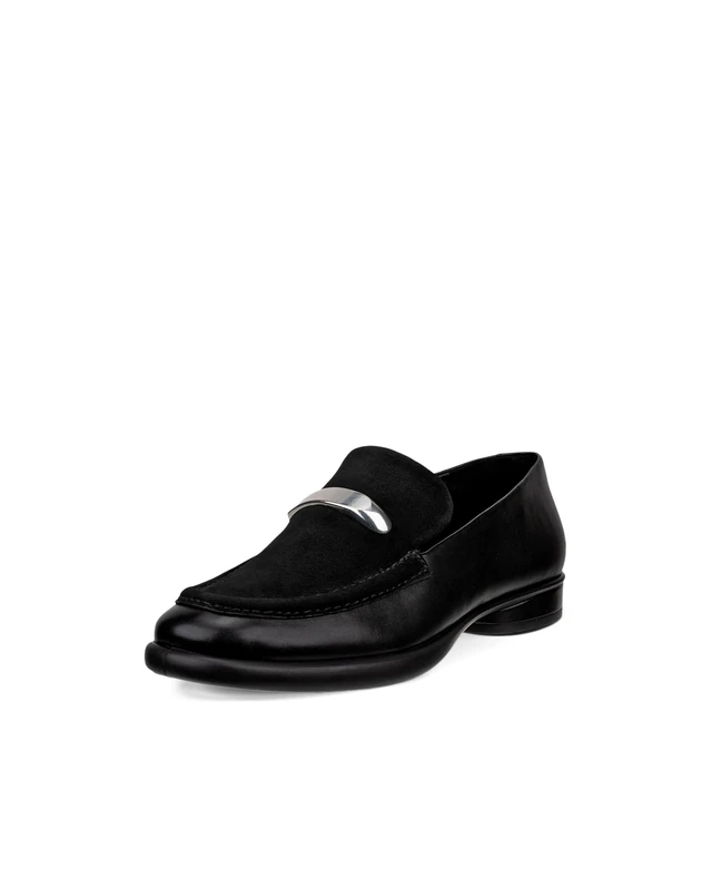 ECCO Women's Sculpted Luxury Dress Penny Loafer, Black, 9/9.5 UK
