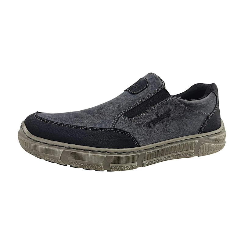 Rieker Men's Slipper, Grey 45, 9.5 UK