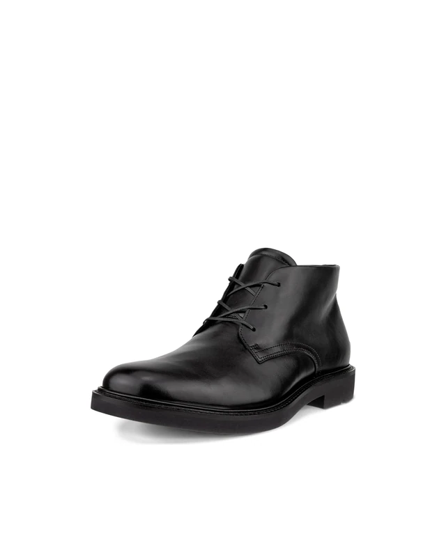 ECCO Men's London Plain Toe Chukka Boot, Black