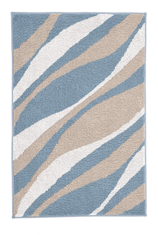 Kleine Wolke Bath Mat Polyacrylic Steel Blue 70 x 120 cm - Image 1