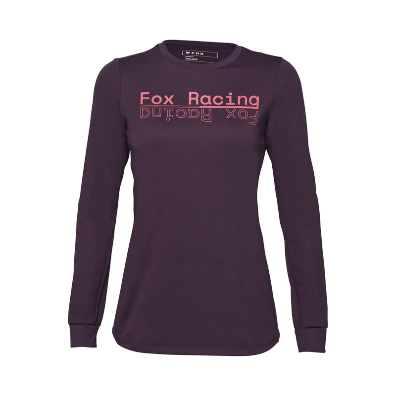 Fox Racing Women's Long Sleeve Cycling Jersey Fox Lady Ranger DR MD Dark Purple L Shirt, L