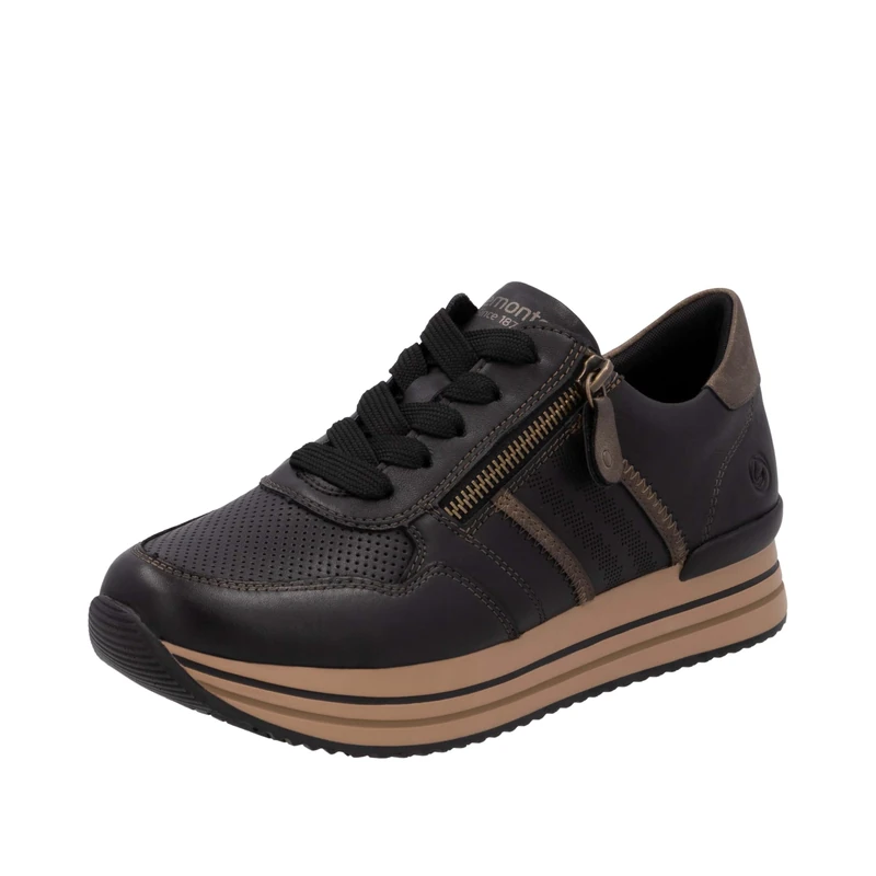 Remonte Women's D1318 Trainers, Black, 42 EU, Black, 9 UK