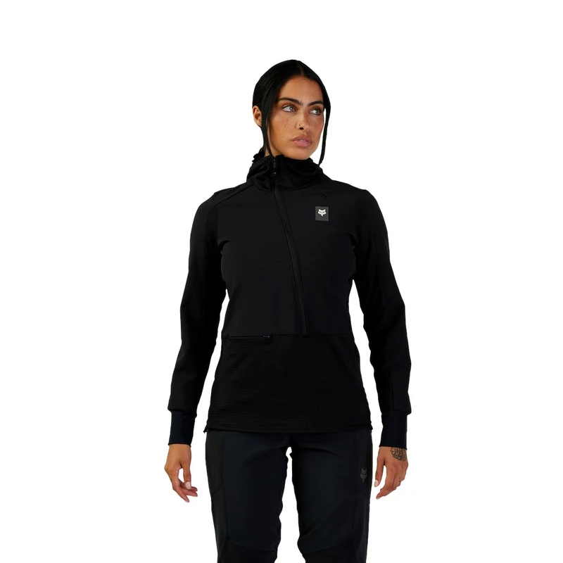 Fox Women's Bicycle Hoodie Lady Defend Thermal Black L Blouse, L