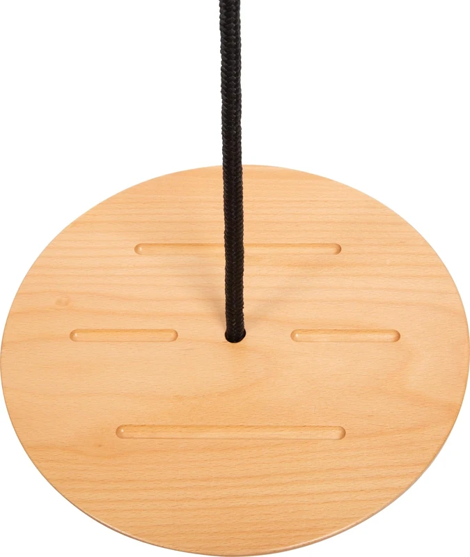 small foot Disc Swing with Climbing Rope "Black Line", climbing swing for kids and adults, for ages 3+ years, 12406