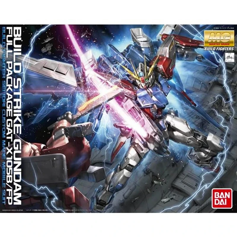 Gunpla Bandai MG Build Strike Gundam Full Package Plastic Kit 1/100