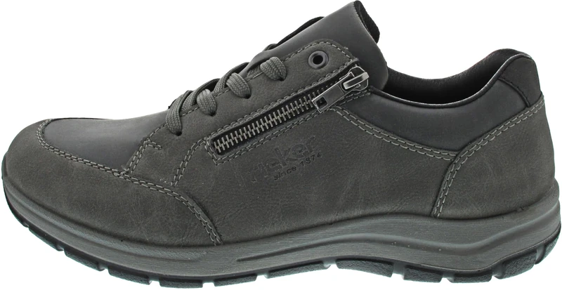 Rieker Men's 03600 Lace-Up Shoes, Grey, 45 EU, Gray, 8 UK