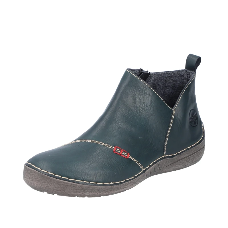 Rieker 52574-54 Women's Slip-On Boots Synthetic Green, Green 54, 5 UK