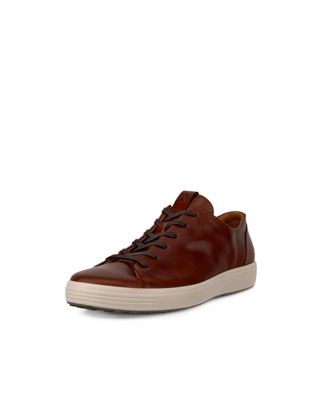 ECCO Men's Soft 7 Premier Sneaker, Cognac, 8-8.5 - Image 1
