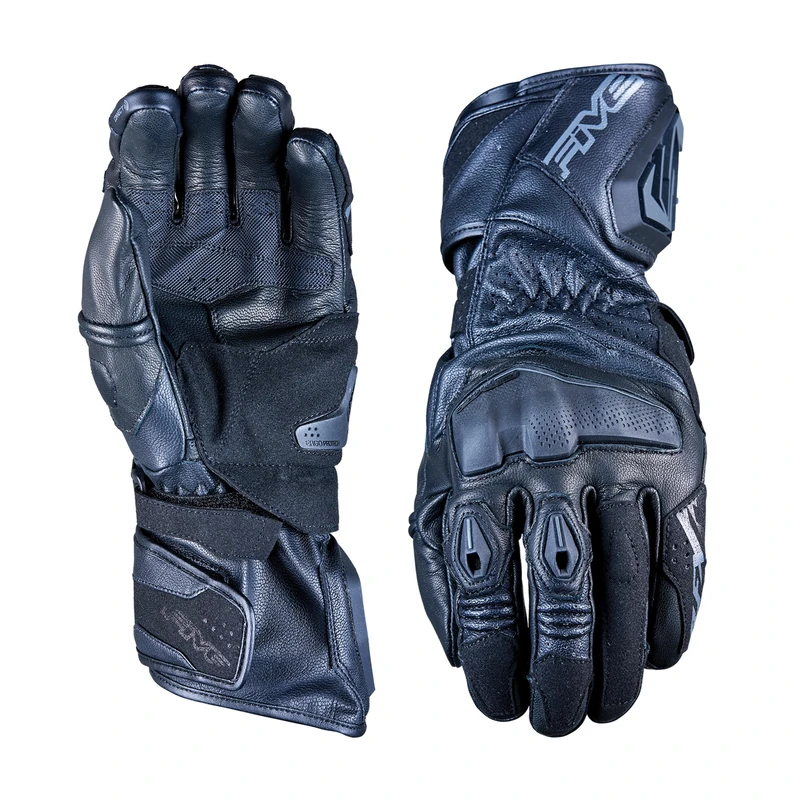 FIVE 830001 RACING RFX4 EVO Motorcycle Gloves Versatile Road and Track Sports, Black, M