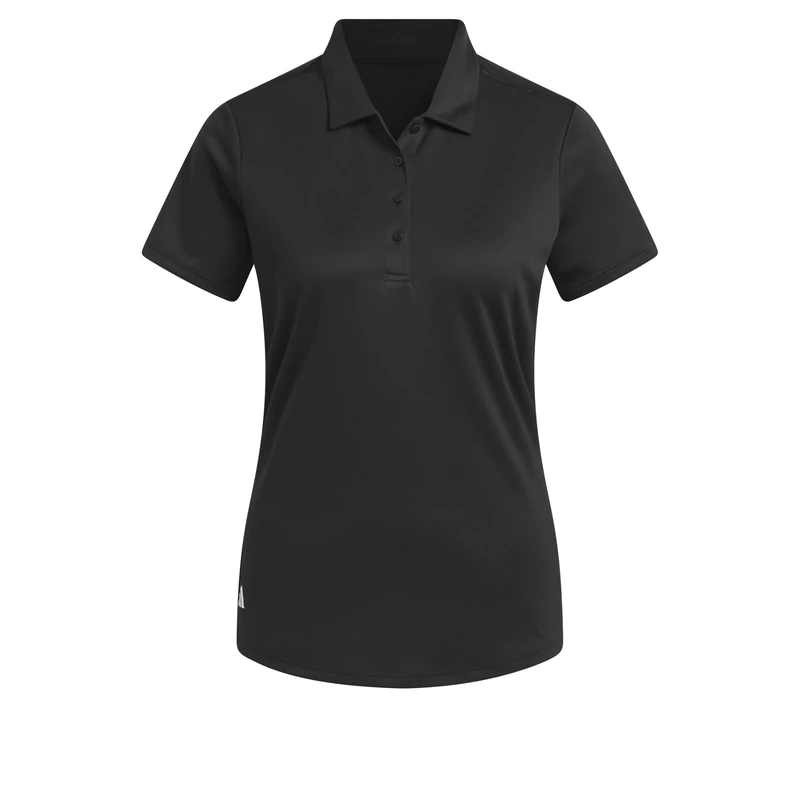 adidas Women's Women's Solid Performance Short Sleeve Polo Shirt, Black, XXL