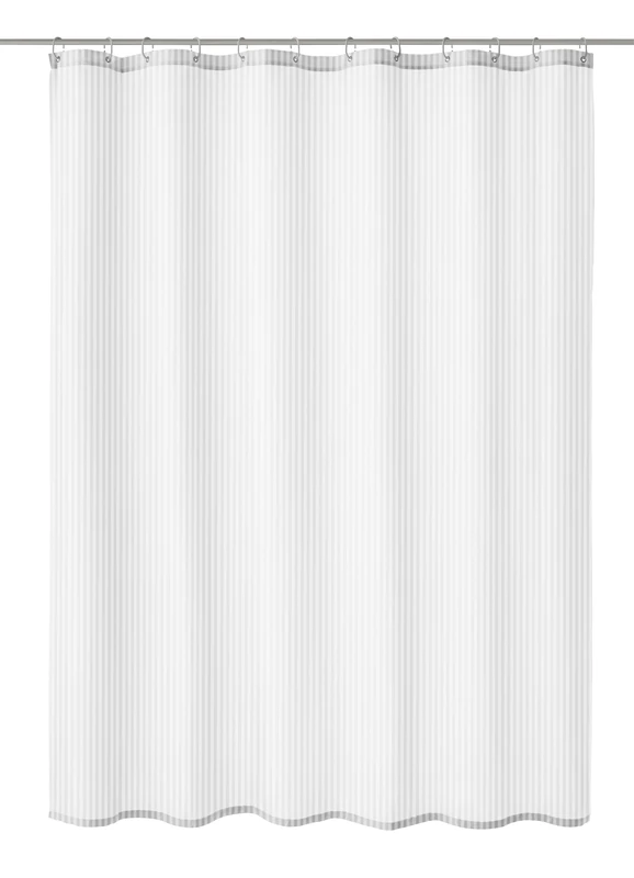Kleine Wolke Shower Curtain, Polyester, White, 240 x 180 cm