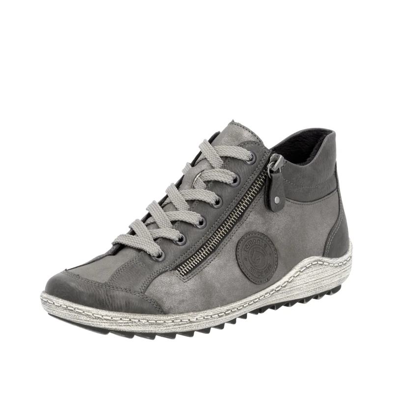 Remonte Women's Low-Top Trainers R1477, Women's Low Shoes, Loose Insole, Grey 16, 6 UK