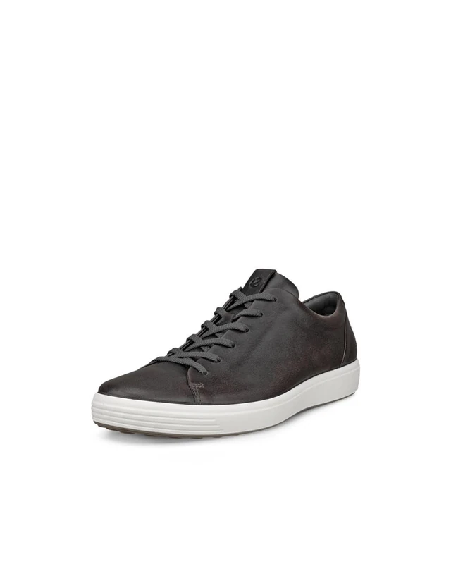 ECCO Men's Soft 7 Premier Sneaker, Magnet, 9-9.5