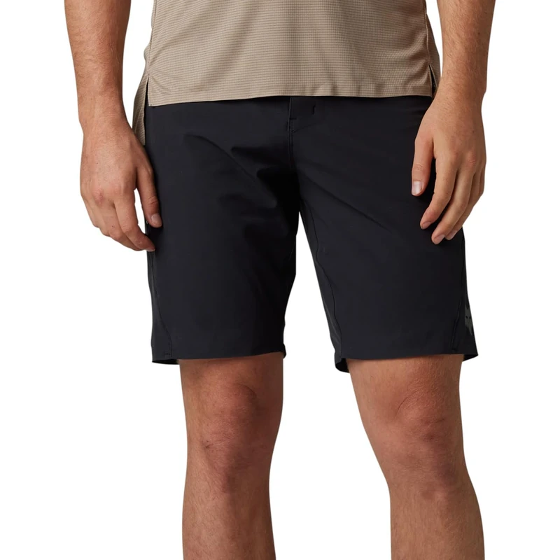 Fox Racing Flexair Ascent Short - Lightweight, Breathable Cycling Shorts with TruDri Fabrics, Adjustable Fit, Zip Pockets for Trail & Adventure, Color: Black, Size: 36
