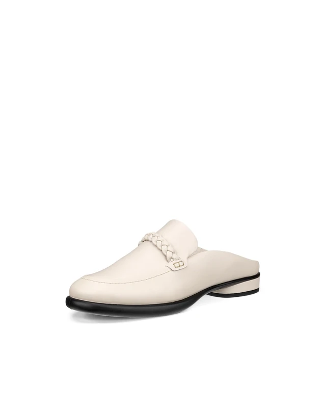 ECCO Women's Sculpted Luxury Braided Mule, Limestone, 5/5.5 UK