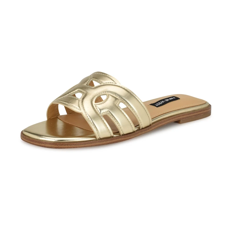 Nine West Women's Geena Sandal, Gold 710, 9.5 UK - Image 1
