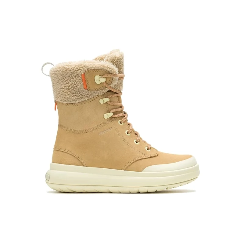 Merrell Womens Marquette Thermo Tall Zip Waterproof Snow Boots Tan 6 UK - Image 1