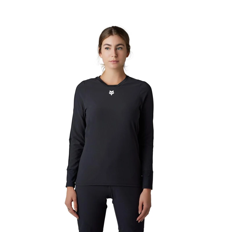 Fox Racing Fox Lady Defend Women's Long-Sleeved Cycling Jersey Thermal Black XS Shirt