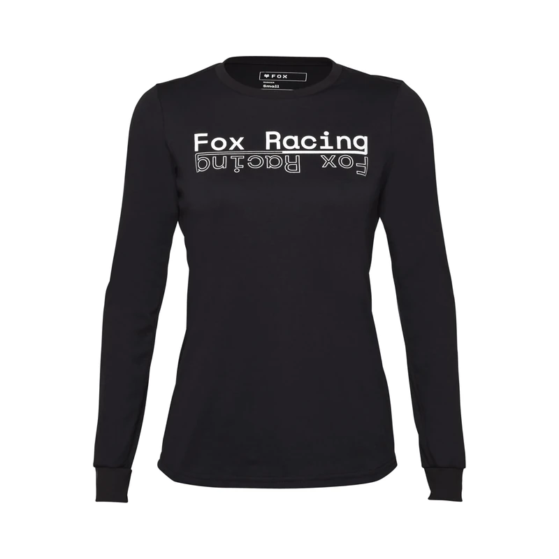 Fox Racing Fox Lady Ranger DR MD Women's Long Sleeve Cycling Jersey S Shirt, S Black