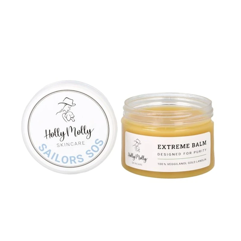 Holly Molly - Soothing and Moisturizing Extreme Sailors SOS Balm, 100ml: Intensive nourishment with Veggilanol Gold Lanolin, 100% lanolin, providing a natural. Ideal for dry skin