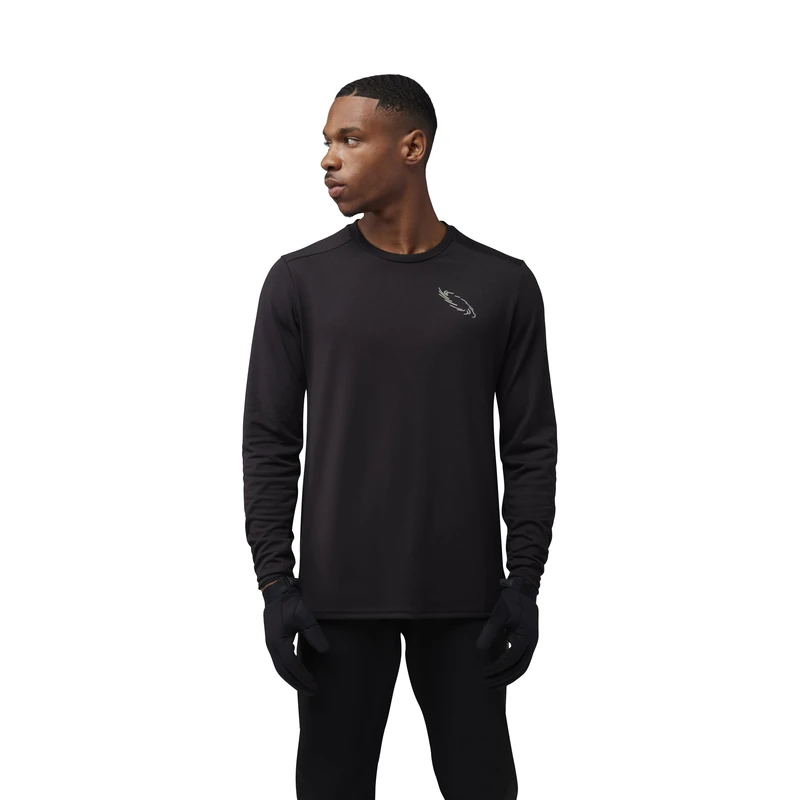 Fox Racing Unisex Adult Long Sleeve Cycling Jersey Fox Ranger DR MD Lunar Black L Shirt, L