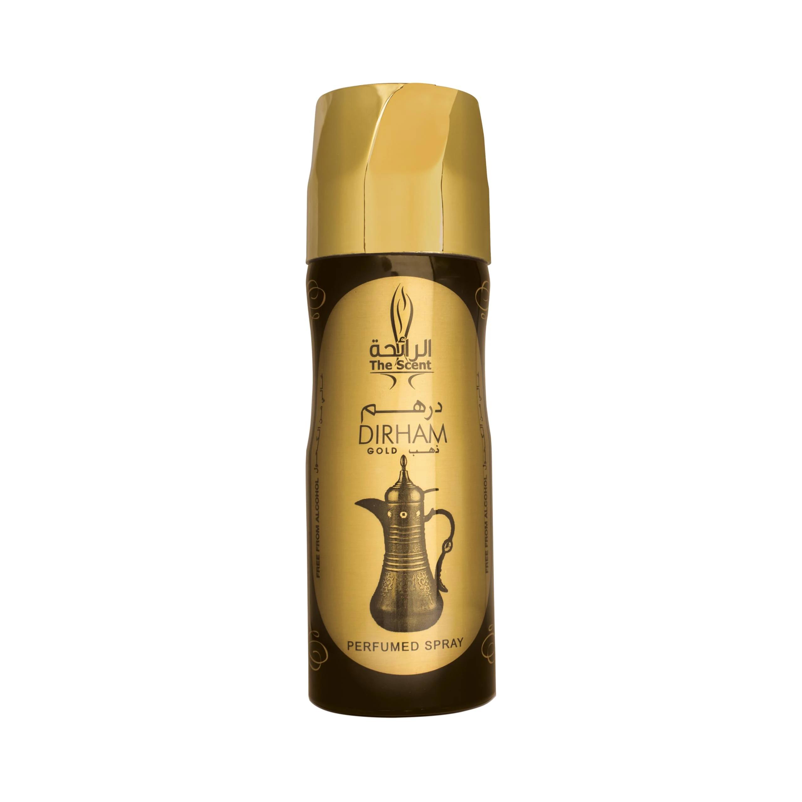 The Scent Dirham GOLD 200ML Perfume Body Spray – Luxurious Arabian Aromas, Rich & Long-Lasting Scent. Effective for Men & Women, Cruelty Free, 200ML