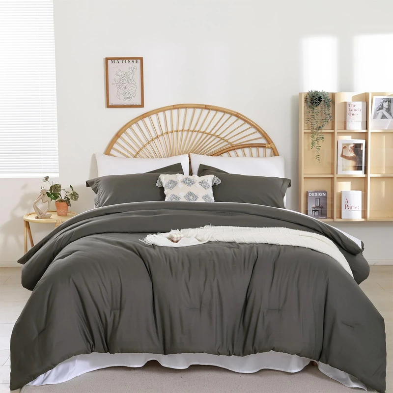 weigelia King Comforter Set with Sheets - 7 Pieces Bed in a Bag King
