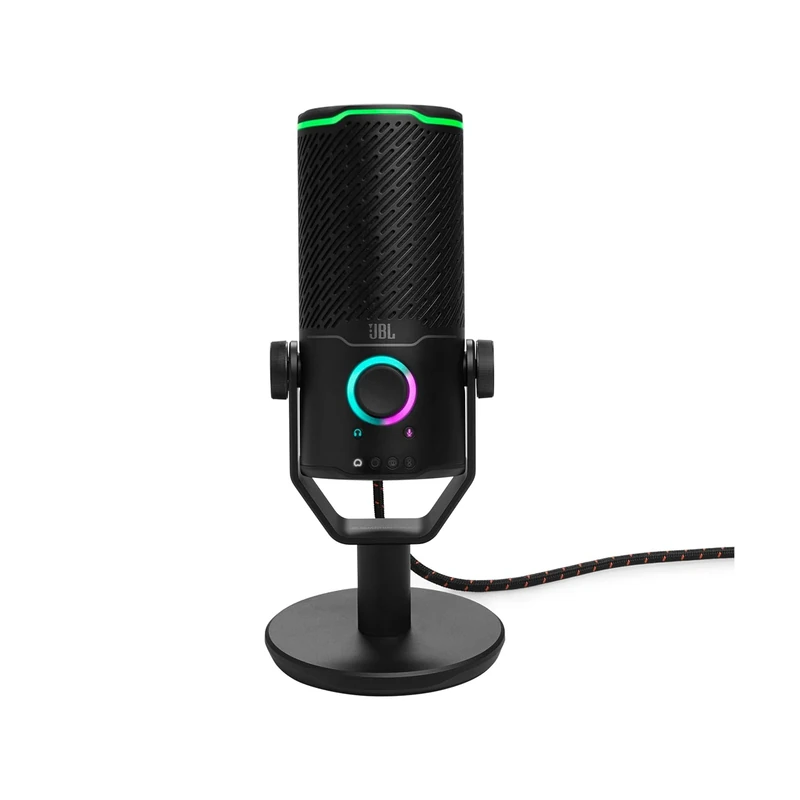 JBL Quantum Stream Studio Triple Condenser USB Microphone with Four Cardioid Pick-Up Patterns for Smooth Streaming, Podcasting, Recording and Gaming, Black