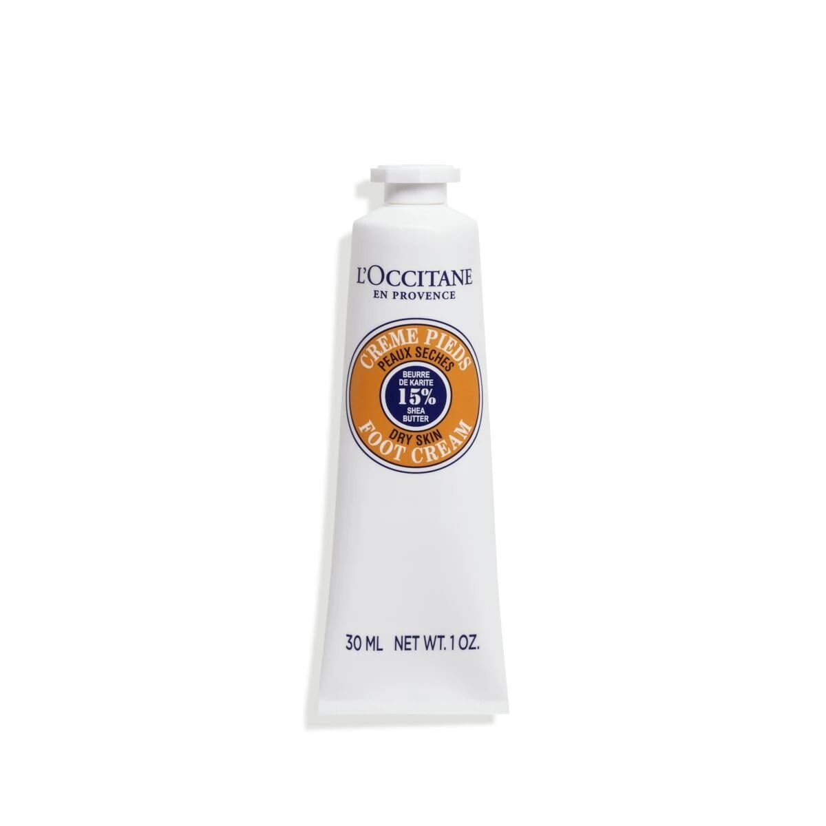 L'OCCITANE Shea Butter Foot Cream 30ml, Enriched with Shea Butter, 98% Readily Biodegradable & Vegan, Clean & Luxury Beauty Foot Moisturiser for All Skin Types