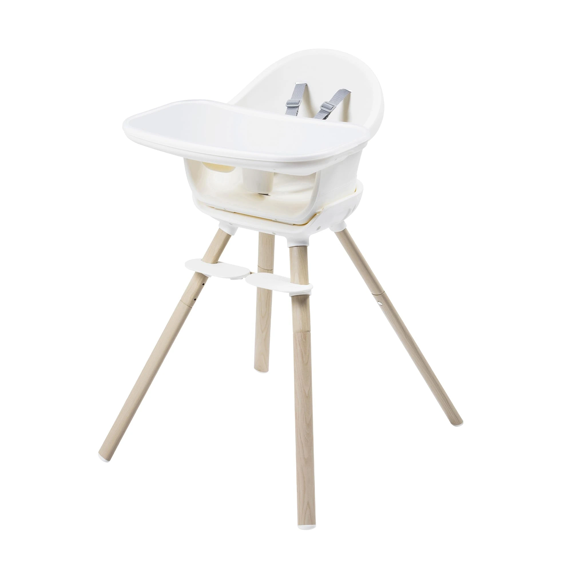 Maxi-Cosi Moa 4-in-1 Evolutive Highchair, 6 Months - 7 Years, 0-25 kg, Adjustable Baby High Chair, Transforms to Booster Seat, Toddler Stool & Small Desk with Seat, Beyond White
