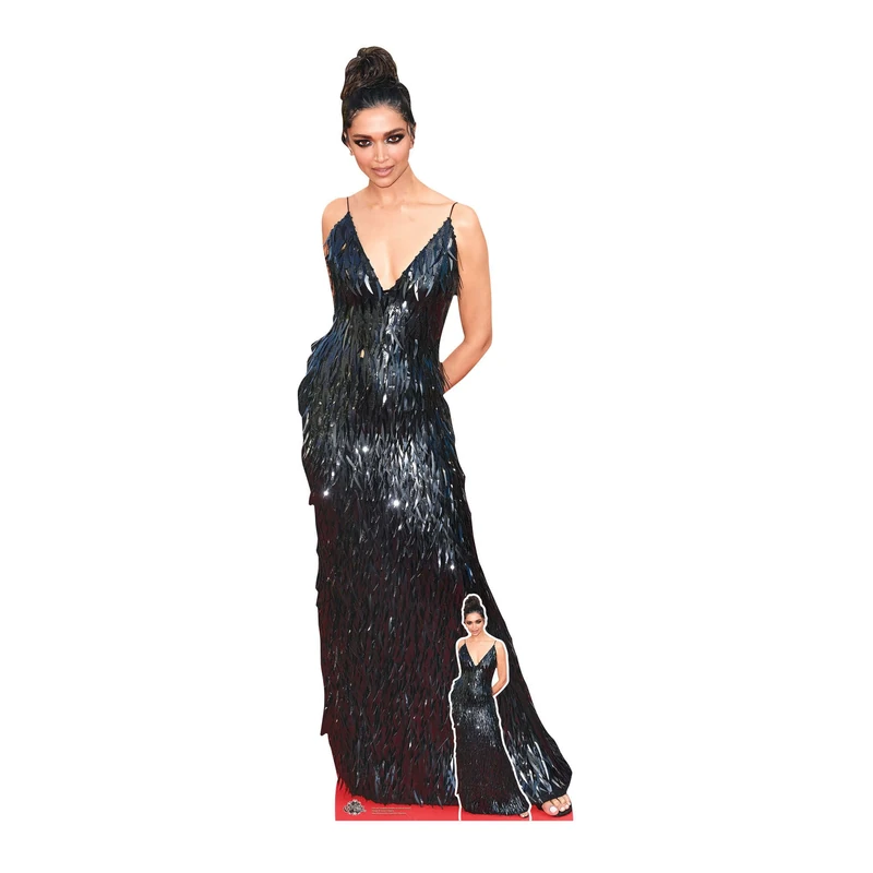 Star Cutouts CS1167 Deepika Padukone Dress Lifesize Cardboard Cutout 178cm – Bollywood Star Party Decoration & Fan Display