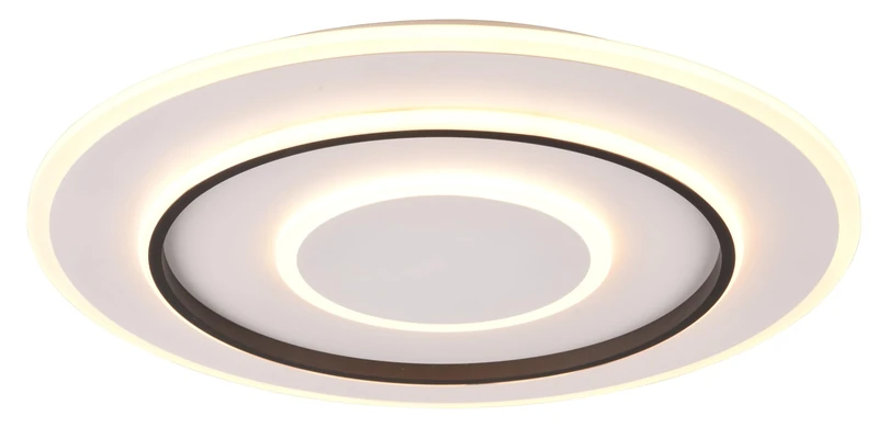Reality Jora R64303931 LED Ceiling Light, Metal Matt White, Plastic, 55 Watt LED Included, Remote Control