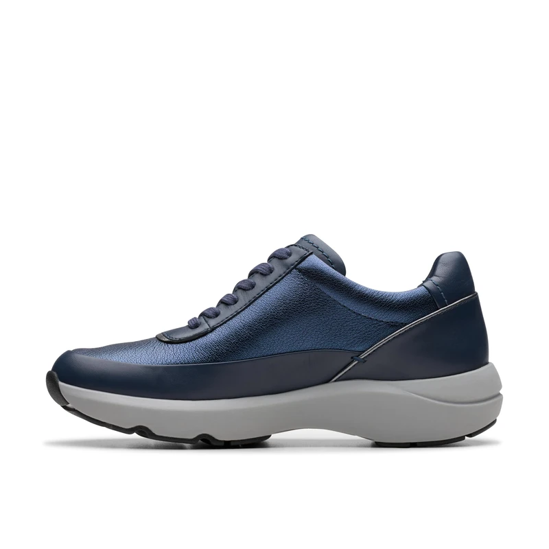 Clarks Tivoli Zip Womens Navy Combi, 5
