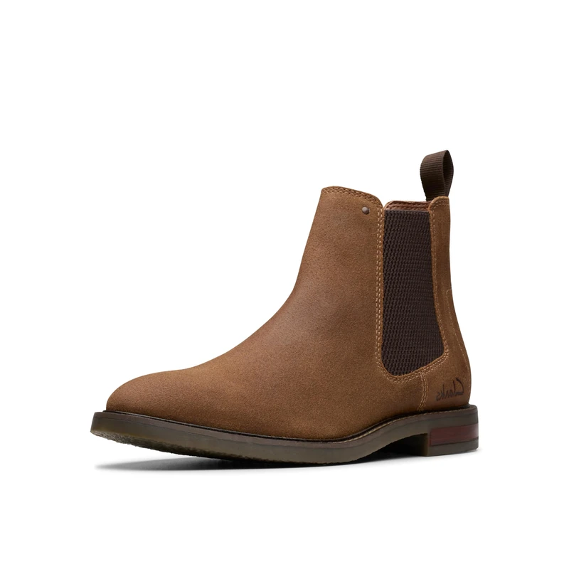 Clarks Jaxen Easy Mens Cola Suede, 10.5