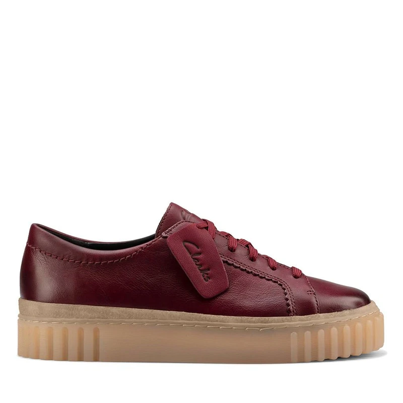 Clarks Mayhill Walk Womens Burgundy Leather, 3