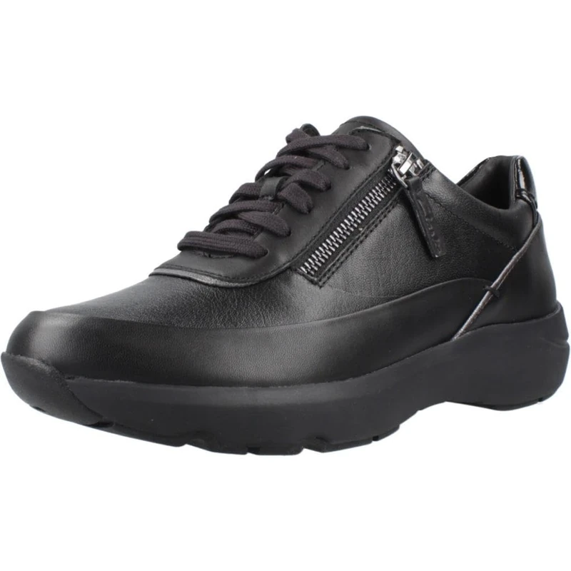 Clarks Tivoli Zip Womens Black Combi, 8