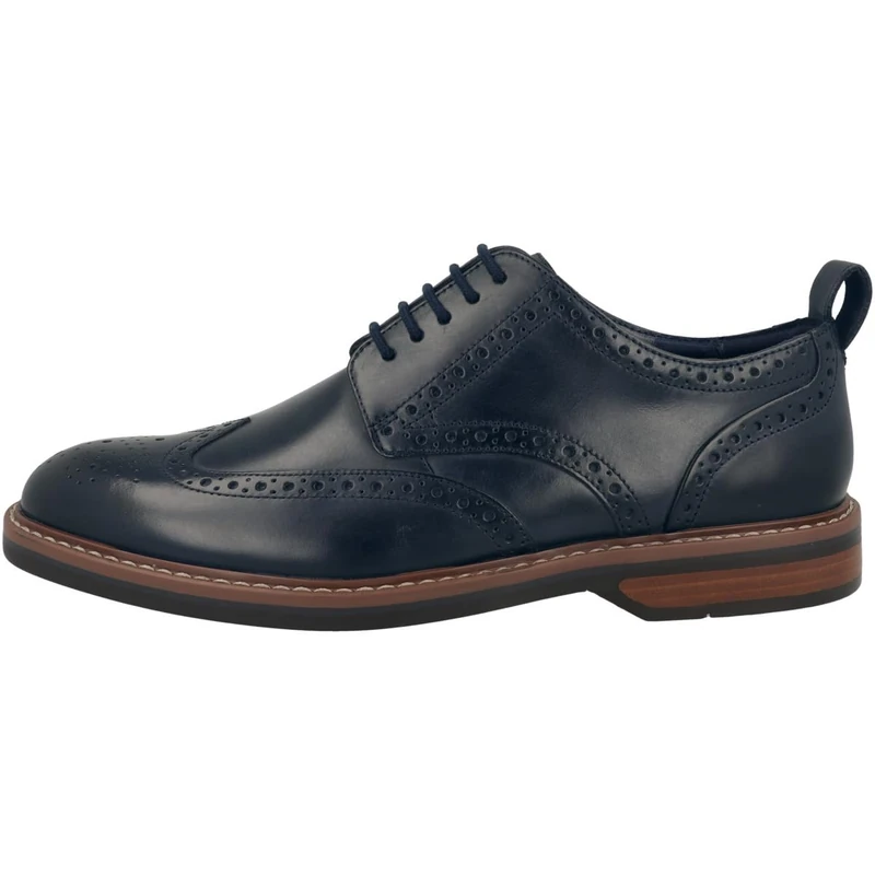 Clarks Aldwin Limit Mens Navy Leather, 7