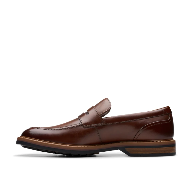 Clarks Aldwin Step Mens Mid Tan Lea, 9