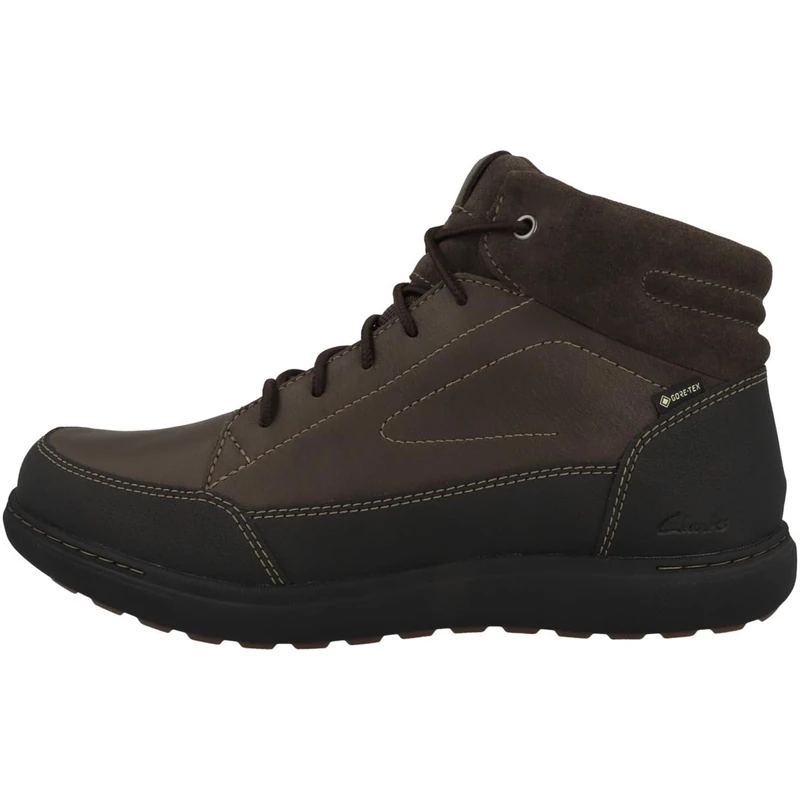 Clarks Mapstone HiGTX Mens DK Brown WLined, 10.5