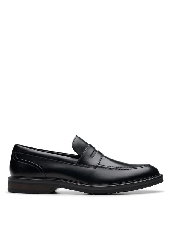Clarks Aldwin Step Mens Black Leather, 8.5