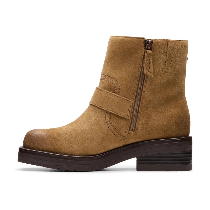 Clarks Rebelle Buckle Womens Walnut Suede, 4 - Image 1