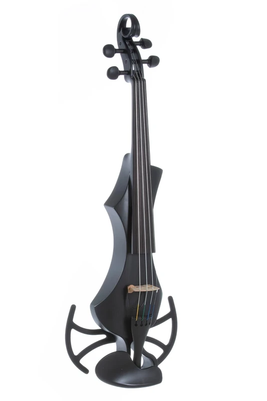GEWA E-Violin, electronic violin, Novita 3.0 black with adapter for shoulder rests, 4-string