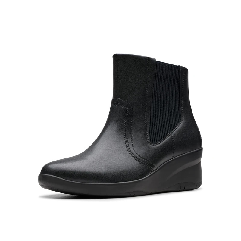 Clarks Suttyn Rae Womens Black Leather, 5
