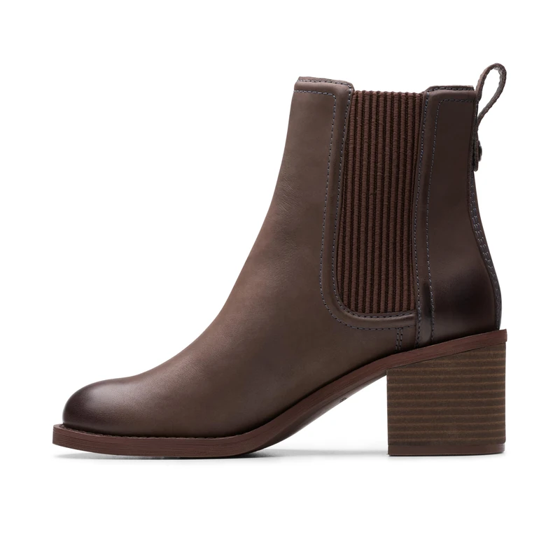 Clarks Chamberly Top Womens Dark Brown Lea, 3.5