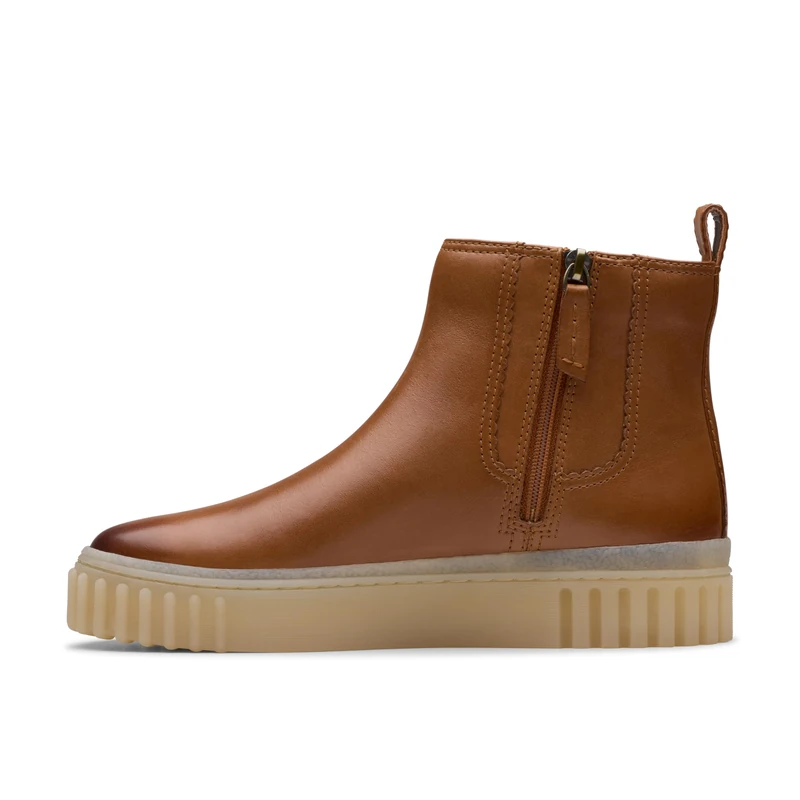 Clarks Mayhill Top Womens Tan Leather, 3.5