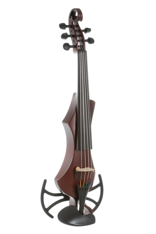 GEWA E-Violin, electronic violin, Novita 3.0 red-brown with adapter for shoulder rests, 5-string