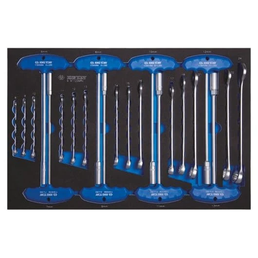 King Tony 991122MRV Module Espuma + Pp Wrenchs for DIYers & Professionals, Made for Repair and Installation tasks, 22 Pieces