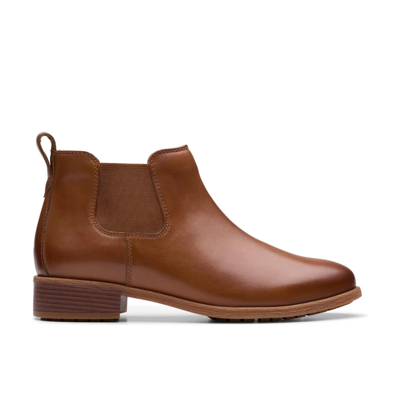 Clarks Havisham Top Womens Tan Leather, 4.5