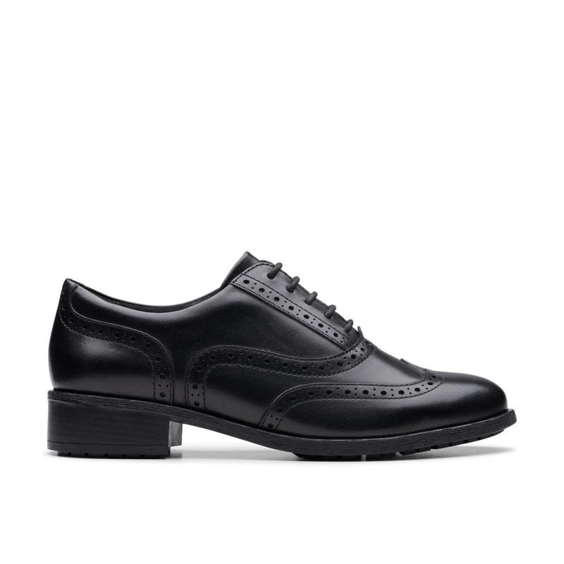 Clarks Havisham Oak Womens Black Leather, 7.5